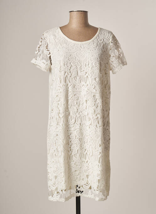 Robe mi-longue blanc TEDDY SMITH pour femme