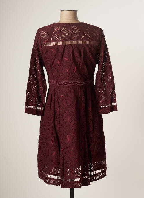 Robe mi-longue rouge OPULLENCE pour femme