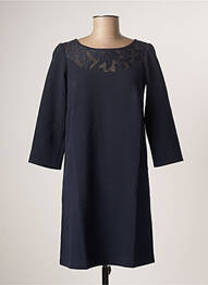 Robe courte manches 3/4 manches 3/4 bleu DEUX TWO femme