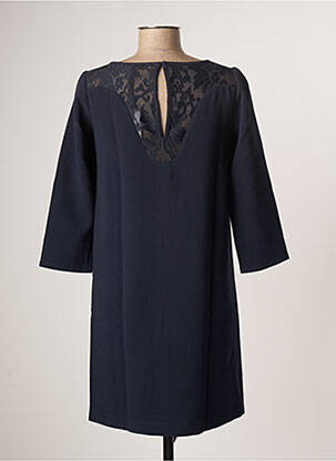 Robe courte manches 3/4 manches 3/4 bleu DEUX TWO femme