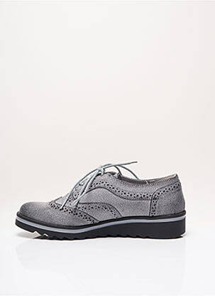 Derbies fermeture lacets talon plat jusqu'à 3cm gris LES P'TITES BOMBES femme