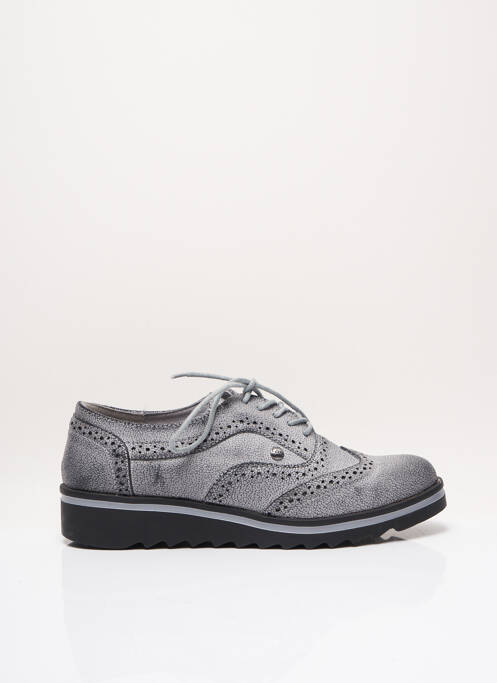Derbies fermeture lacets talon plat jusqu'à 3cm gris LES P'TITES BOMBES femme