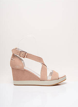 Sandales/nu pieds talon compensé talon de 4 à 6cm rose PALLADIUM femme