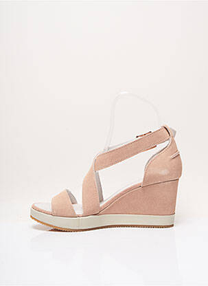 Sandales/nu pieds talon compensé talon de 4 à 6cm rose PALLADIUM femme