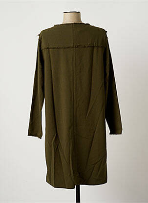 Robe mi-longue manches longues manches longues vert PEPE JEANS femme
