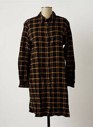 Robe mi-longue manches longues manches longues noir SCOTCH & SODA femme