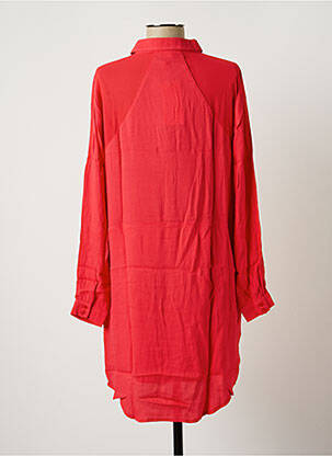 Robe courte coupe fluide manches longues rouge VILA femme