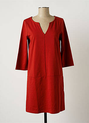 Robe courte orange ICHI pour femme