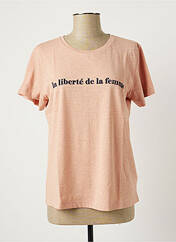 T-shirt rose ICHI pour femme seconde vue