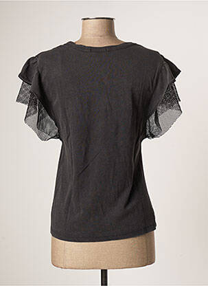 Top stretch manches courtes gris TEDDY SMITH femme