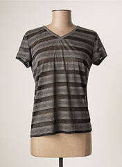 T-shirt gris SCHOOL RAG pour femme seconde vue