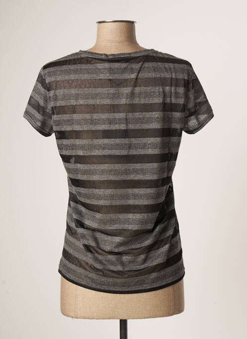 T-shirt gris SCHOOL RAG pour femme