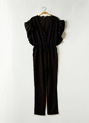 Combi-pantalon fermeture boutonnée sur le devant manches courtes noir TEDDY SMITH femme