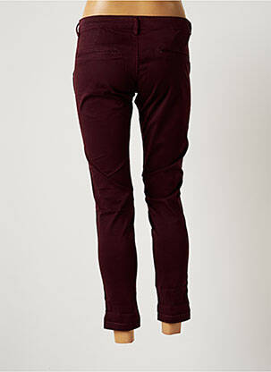 Pantalon chino tissage popeline taille normale violet TEDDY SMITH femme