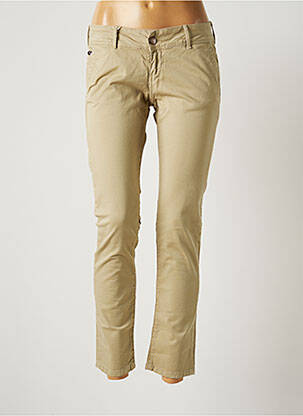 Pantalon chino tissage popeline taille normale beige DN.SIXTY SEVEN femme