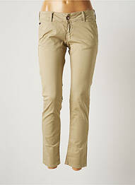 Pantalon chino tissage popeline taille normale beige DN.SIXTY SEVEN femme
