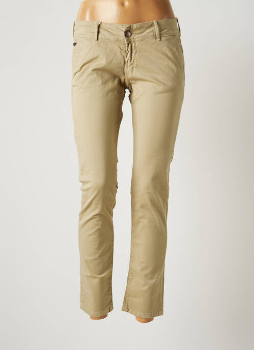 Pantalon chino tissage popeline taille normale beige DN.SIXTY SEVEN femme