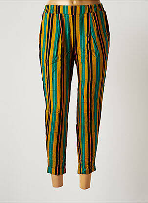 Pantalon 7/8 taille élastique taille normale vert TEDDY SMITH femme