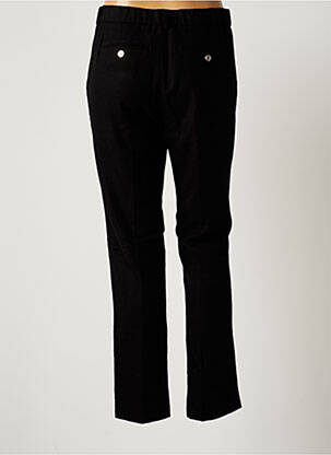 Pantalon chino fermeture zippée sous rabat boutonné taille normale noir MAISON LAB femme
