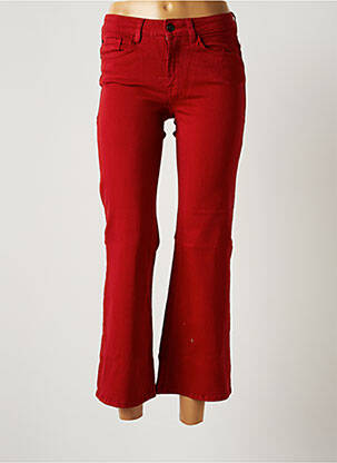 Pantalon 7/8 rouge ICHI pour femme