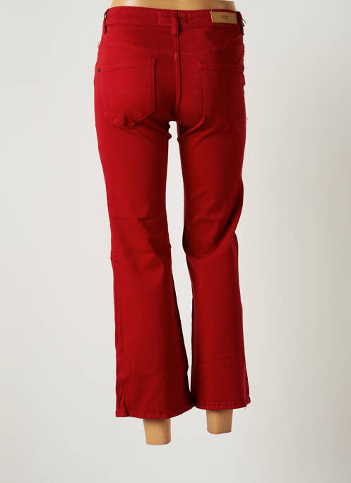 Pantalon 7/8 rouge ICHI pour femme