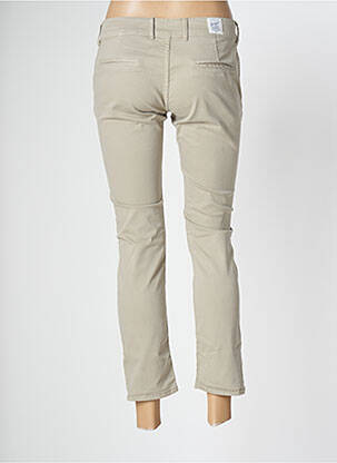Pantalon 7/8 stretch taille basse beige DONOVAN femme