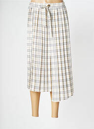 Jupe mi-longue taille normale beige GRACE & MILA femme