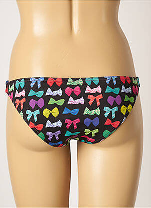 Bas de maillot de bain imprimé fantaisie culotte noir PULL IN femme