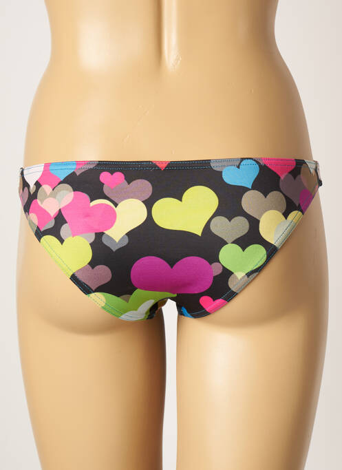 Bas de maillot de bain imprimé fantaisie culotte noir PULL IN femme