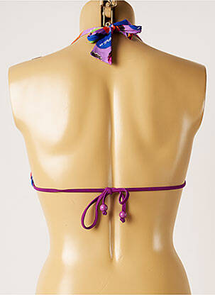 Haut de maillot de bain stretch haut soutien-gorge avec mousse de rembourrage amovible violet PULL IN femme