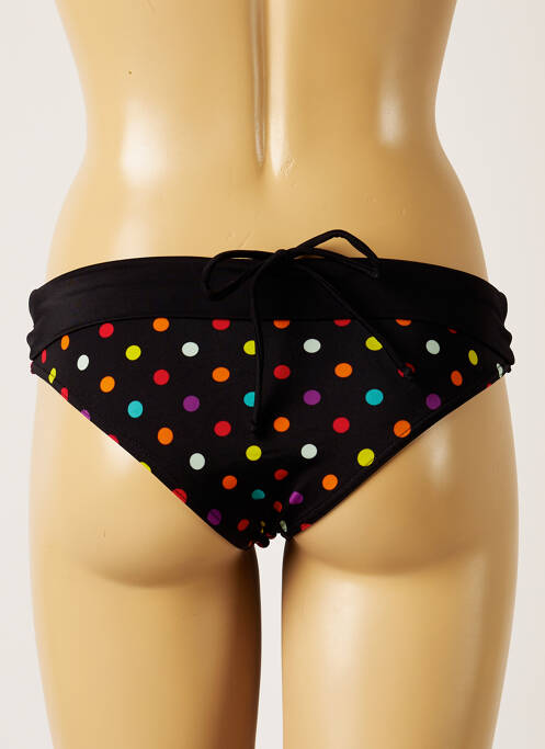 Bas de maillot de bain tissage satiné culotte noir LITTLE MARY femme