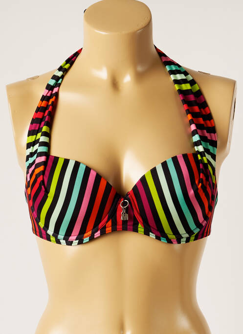 Haut de maillot de bain stretch haut soutien-gorge moulé noir LITTLE MARCEL femme
