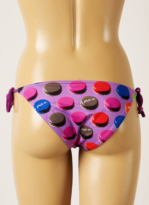 Bas de maillot de bain violet PULL IN pour femme