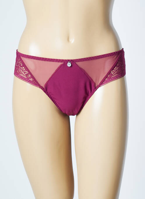 Tanga violet BARBARA pour femme