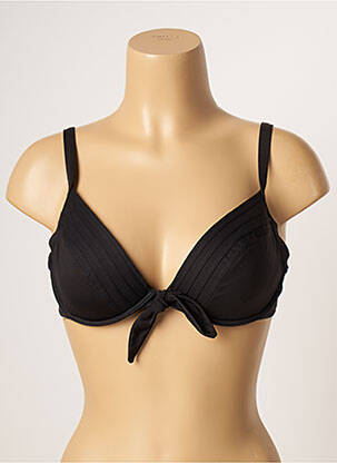 Haut de maillot de bain haut soutien-gorge moulé haut soutien-gorge moulé noir RASUREL femme
