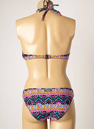 Maillot de bain 2 pièces stretch haut soutien-gorge moulé violet YSABEL MORA femme