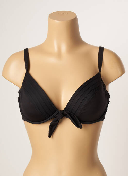 Haut de maillot de bain haut soutien-gorge moulé haut soutien-gorge moulé noir RASUREL femme