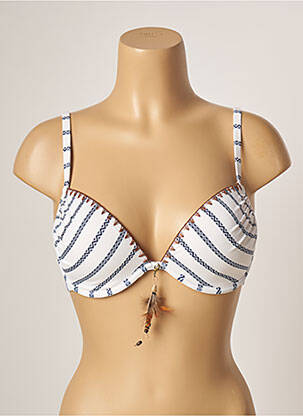 Haut de maillot de bain haut soutien-gorge moulé haut soutien-gorge moulé blanc LINGADORE femme