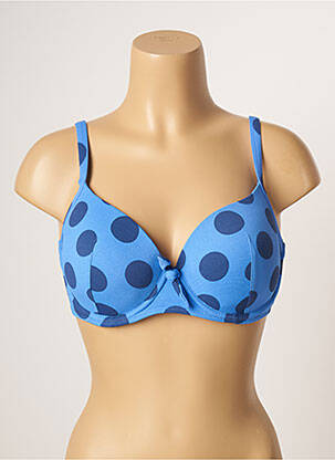 Haut de maillot de bain haut soutien-gorge moulé haut soutien-gorge moulé bleu LINGADORE femme