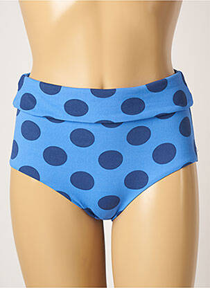 Bas de maillot de bain micro fibres culotte bleu LINGADORE femme