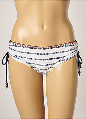 Bas de maillot de bain micro fibres culotte blanc LINGADORE femme