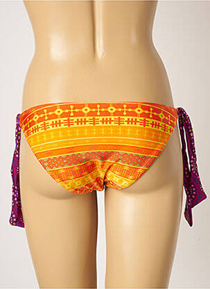 Bas de maillot de bain imprimé fantaisie bikini orange SANSELLE femme