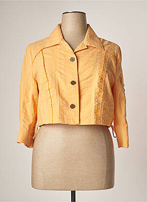 Veste casual col chemisier orange FRED SABATIER femme