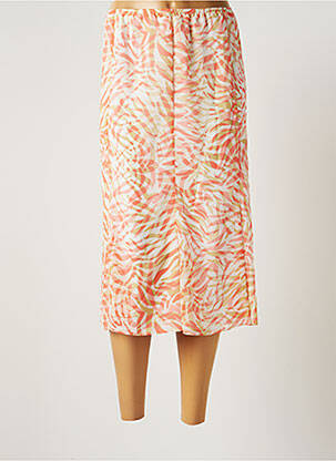 Jupe mi-longue taille normale orange SOMMERMANN femme