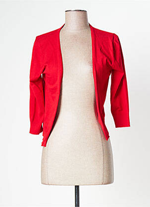 Gilet manches longues manches 3/4 rouge SMASHED LEMON femme