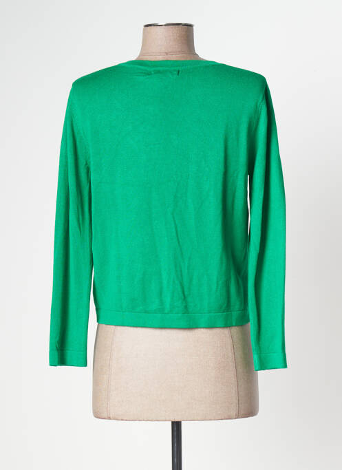 Gilet manches longues vert SMASHED LEMON pour femme