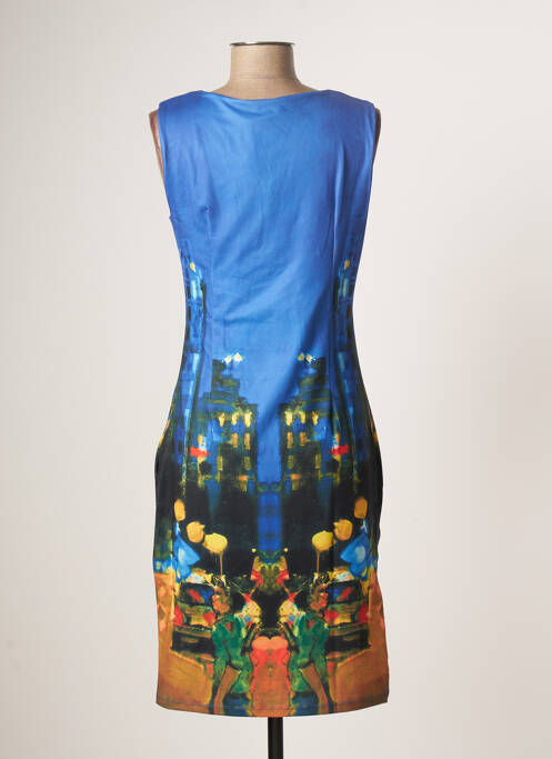 Robe mi-longue bleu SMASHED LEMON pour femme