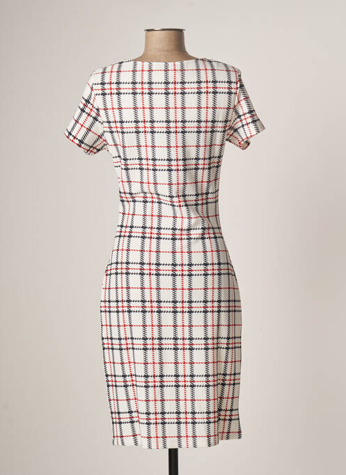 Robe mi-longue blanc SMASHED LEMON pour femme