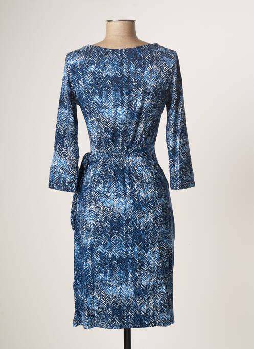 Robe mi-longue bleu SMASHED LEMON pour femme