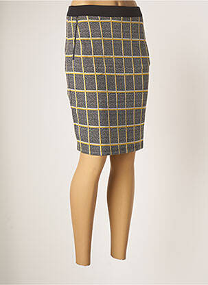 Jupe mi-longue doublure textile noir SMASHED LEMON femme